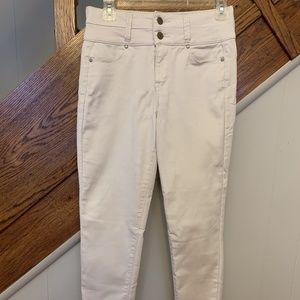 Tinseltown Cream High Waisted 2 Button Jegging